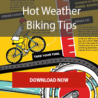infographic hot weather biking tips cta