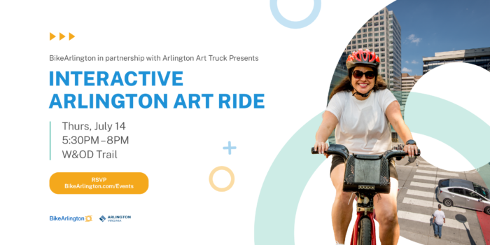 BikeArlington and Arlington Art Truck Presents: Interactive Arlington Art Ride @ earners Loop at intersection of W&OD Trail and Columbia Pike